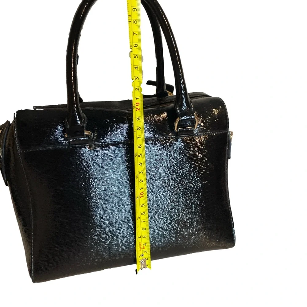 Kate Spade New York Beacon Court Jeanne Patent Leather Black Handbag Satchel